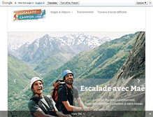 Tablet Screenshot of escalade-canyon.com